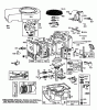 Toro 57360 (11-32) - 11-32 Lawn Tractor, 1984 (4000001-4999999) Ersatzteile ENGINE BRIGGS & STRATTON MODEL 253707-0157-01 (MODEL 57360) #1