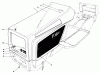 Toro 57360 (11-32) - 11-32 Lawn Tractor, 1984 (4000001-4999999) Ersatzteile HOOD ASSEMBLY MODEL 57300