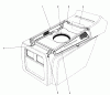 Toro 57360 (11-32) - 11-32 Lawn Tractor, 1984 (4000001-4999999) Ersatzteile HOOD DUCT ASSEMBLY