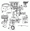 Toro 57300 (8-32) - 8-32 Front Engine Rider, 1985 (5000001-5999999) Ersatzteile BRIGGS & STRATTON MODEL 191707-5816-01 (MODEL 57300) #2