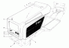 Toro 57300 (8-32) - 8-32 Front Engine Rider, 1985 (5000001-5999999) Ersatzteile HOOD ASSEMBLY MODEL 57300