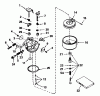 Toro 57305 - 32" Lawn Tractor, 1978 (8000001-8999999) Ersatzteile CARBURETOR NO. 631982A