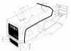 Toro 57305 - 32" Lawn Tractor, 1978 (8000001-8999999) Ersatzteile HOOD ASSEMBLY