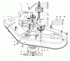 Toro 57356 (11-42) - 11-42 Lawn Tractor, 1978 (8000001-8999999) Ersatzteile CUTTING DECK