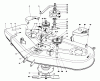 Toro 57356 (11-42) - 11-42 Lawn Tractor, 1980 (0000001-0999999) Ersatzteile CUTTING DECK