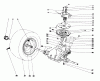 Toro 57356 (11-42) - 11-42 Lawn Tractor, 1980 (0000001-0999999) Ersatzteile TRANSAXLE & CLUTCH ASSEMBLY