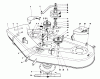 Toro 57356 (11-42) - 11-42 Lawn Tractor, 1981 (1000001-1999999) Ersatzteile CUTTING DECK