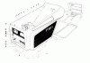 Toro 57356 (11-42) - 11-42 Lawn Tractor, 1981 (1000001-1999999) Ersatzteile HOOD ASSEMBLY