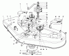 Toro 57356 (11-42) - 11-42 Lawn Tractor, 1982 (2000001-2999999) Ersatzteile CUTTING DECK