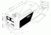 Toro 57356 (11-42) - 11-42 Lawn Tractor, 1982 (2000001-2999999) Ersatzteile HOOD ASSEMBLY