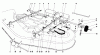 Toro 57356 (11-42) - 11-42 Lawn Tractor, 1982 (2000001-2999999) Ersatzteile MOWER LIFT ASSEMBLY