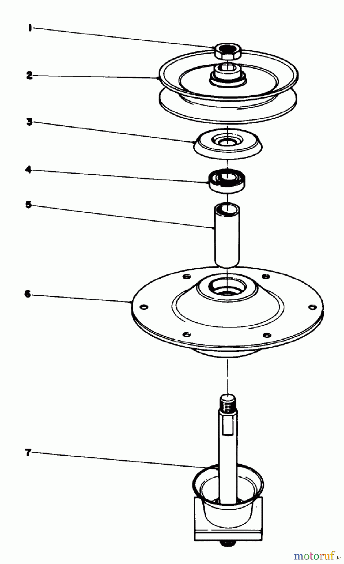  Toro Neu Mowers, Lawn & Garden Tractor Seite 1 57356 (11-42) - Toro 11-42 Lawn Tractor, 1982 (2000001-2999999) SPINDLE ASSEMBLY (39-5890)