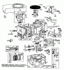 Toro 57356 (11-42) - 11-42 Lawn Tractor, 1984 (4000001-4999999) Ersatzteile ENGINE BRIGGS & STRATTON MODEL 253707-0157-01 #1