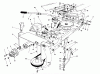 Toro 57356 (11-42) - 11-42 Lawn Tractor, 1984 (4000001-4999999) Ersatzteile FRAME & PULLEY ASSEMBLY 36" SNOWTHROWER ATTACHMENT MODEL NO. 59160 (OPTIONAL)