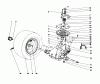 Toro 57356 (11-42) - 11-42 Lawn Tractor, 1984 (4000001-4999999) Ersatzteile TRANSAXLE & CLUTCH ASSEMBLY
