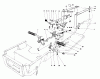 Toro 57357 (11-44) - 11-44 Lawn Tractor, 1985 (5000001-5999999) Ersatzteile BRAKE & CLUTCH PEDAL ASSEMBLY
