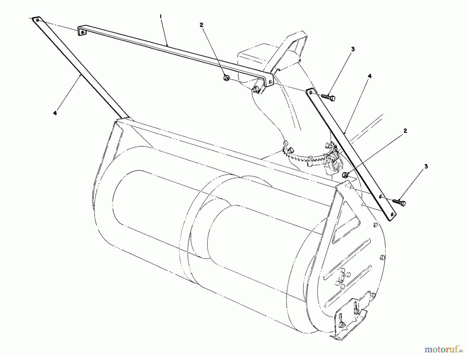 Toro Neu Mowers, Lawn & Garden Tractor Seite 1 57357 (11-44) - Toro 11-44 Lawn Tractor, 1985 (5000001-5999999) DRIFT BREAKER ASSEMBLY NO. 20-0650 (OPTIONAL)
