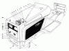 Toro 57357 (11-44) - 11-44 Lawn Tractor, 1985 (5000001-5999999) Ersatzteile HOOD ASSEMBLY