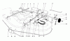 Toro 57357 (11-44) - 11-44 Lawn Tractor, 1985 (5000001-5999999) Ersatzteile MOWER LIFT ASSEMBLY
