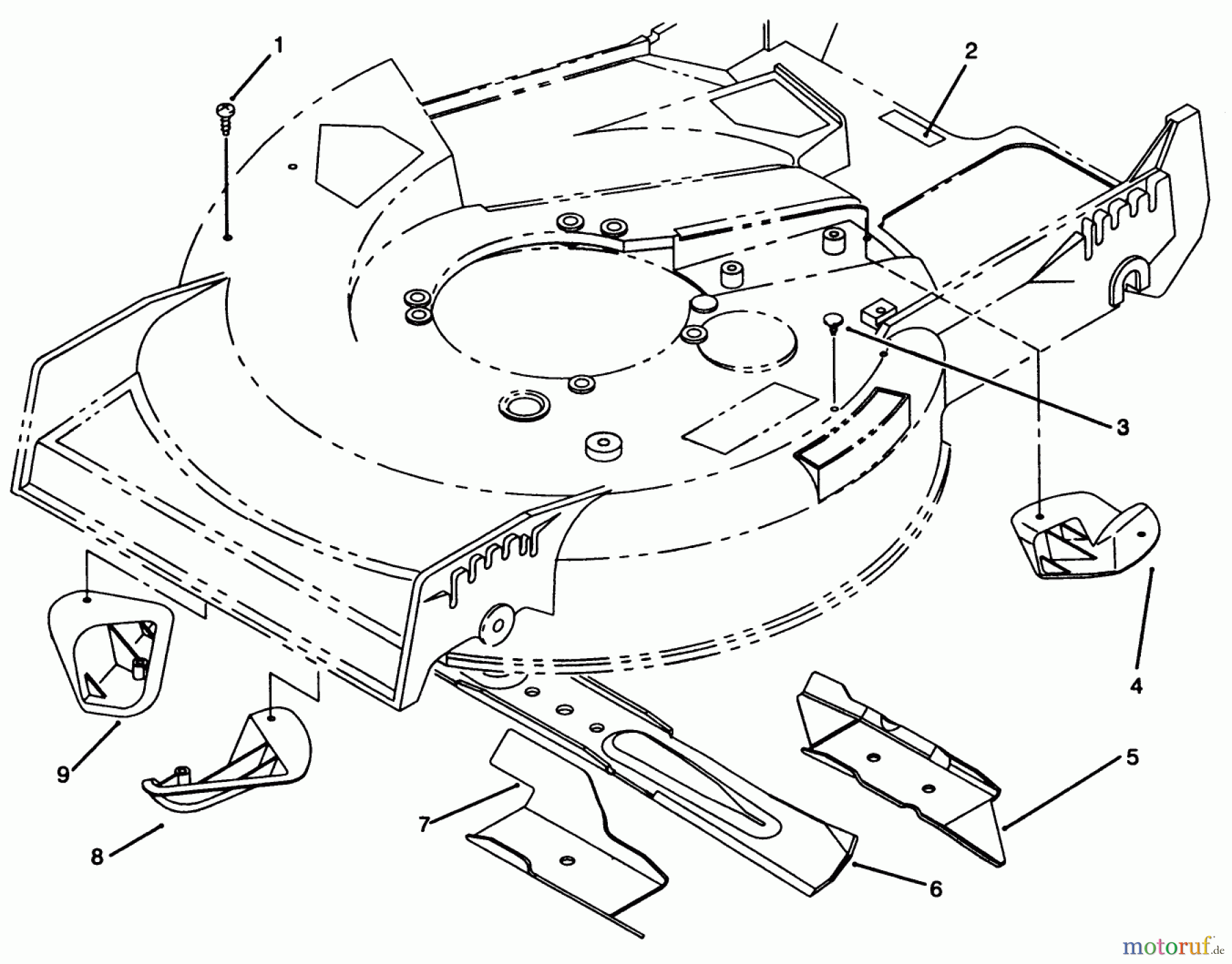 Toro Neu Accessories, Mower 59185 - Toro Recycler II Update Kit RECYCLER ASSEMBLY