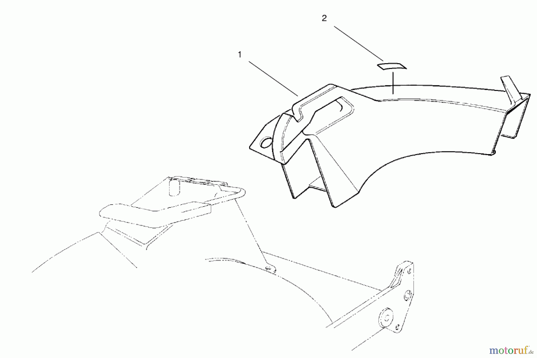 Toro Neu Accessories, Mower 59199 - Toro Side Discharge Chute, 21