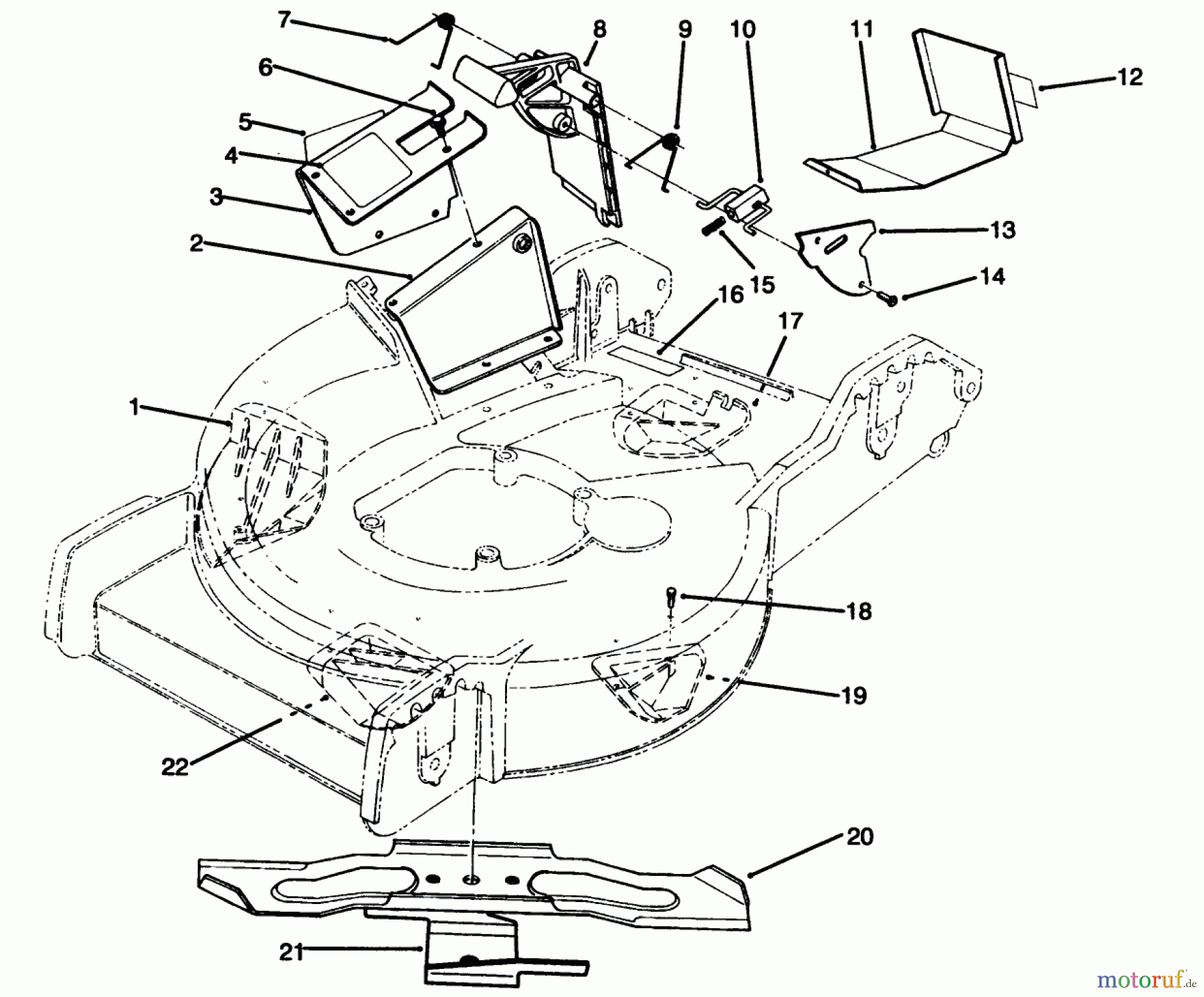 Toro Neu Accessories, Mower 59283 - Toro Recycler II Kit RECYCLER ASSEMBLY
