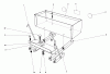 Toro 57375 - 8 hp Front Engine Rider, 1980 (0000001-0999999) Ersatzteile 36" SNOWTHROWER WEIGHT BOX ASSEMBLY MODEL NO. 59138