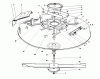 Toro 57375 - 8 hp Front Engine Rider, 1980 (0000001-0999999) Ersatzteile CUTTING DECK