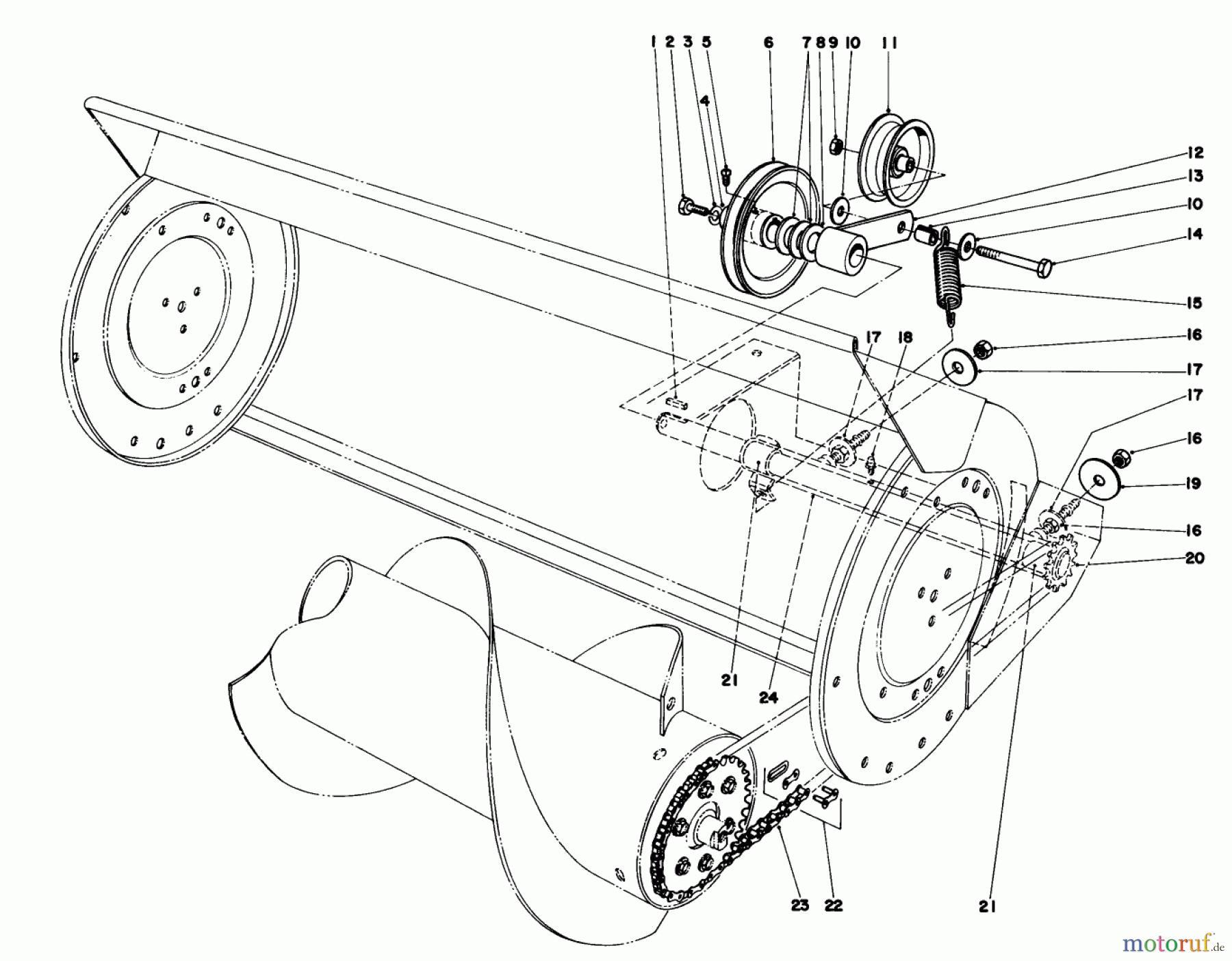 Toro Neu Mowers, Lawn & Garden Tractor Seite 1 57385 - Toro 11 hp Front Engine Rider, 1980 (0000001-0999999) 36