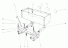 Toro 57385 - 11 hp Front Engine Rider, 1980 (0000001-0999999) Ersatzteile 36" SNOWTHROWER WEIGHT BOX ASSEMBLY MODEL NO. 59138