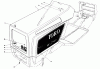 Toro 57385 - 11 hp Front Engine Rider, 1980 (0000001-0999999) Ersatzteile HOOD ASSEMBLY MODEL 57380