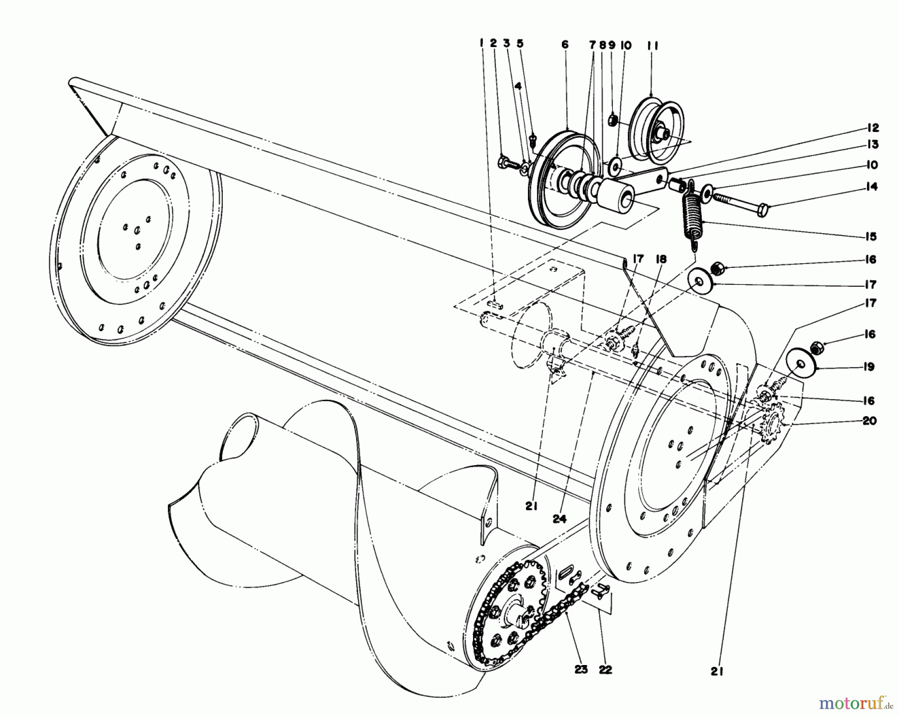 Toro Neu Mowers, Lawn & Garden Tractor Seite 1 57385 - Toro 11 hp Front Engine Rider, 1981 (1000001-1999999) 36