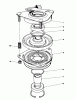 Toro 57410 - 12 hp Electric Start Lawn Tractor, 1988 (8000001-8999999) Ersatzteile CLUTCH ASSEMBLY NO. 44-0770