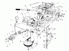 Toro 57410 - 12 hp Electric Start Lawn Tractor, 1988 (8000001-8999999) Ersatzteile FRAME & PULLEY ASSEMBLY 36" SNOWTHROWER ATTACHMENT MODEL NO. 59160 (OPTIONAL)