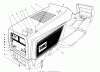 Toro 57410 - 12 hp Electric Start Lawn Tractor, 1988 (8000001-8999999) Ersatzteile HOOD ASSEMBLY