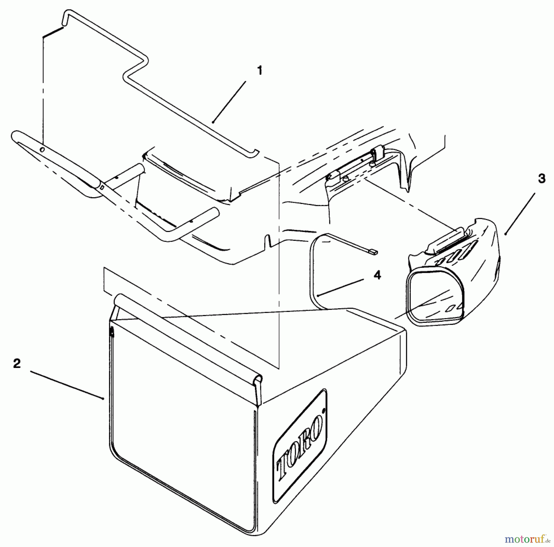 Toro Neu Accessories, Mower 59294 - Toro Side Bag Kit, 18