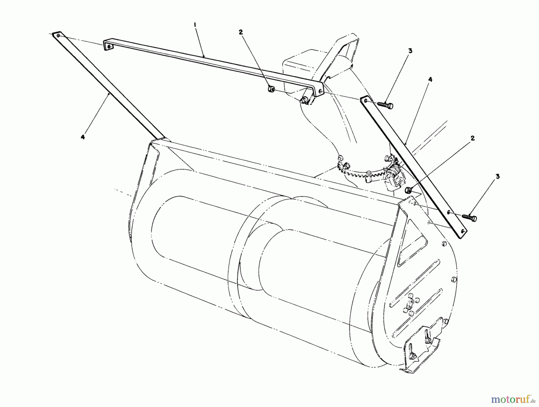 Toro Neu Mowers, Lawn & Garden Tractor Seite 1 57430 (12-44) - Toro 12-44 Pro Lawn Tractor, 1988 (8000001-8999999) DRIFT BREAKER ASSEMBLY NO. 20-0650 (OPTIONAL)