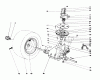 Toro 57450 (12-32) - 12-32 Lawn Tractor, 1991 (1000001-1999999) Ersatzteile TRANSAXLE & CLUTCH ASSEMBLY
