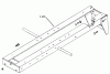 Toro 61-07K802 (B-60) - B-60 8-Speed Tractor, 1976 Ersatzteile 1.000 FRAME ASSEMBLY (FIG. 1)