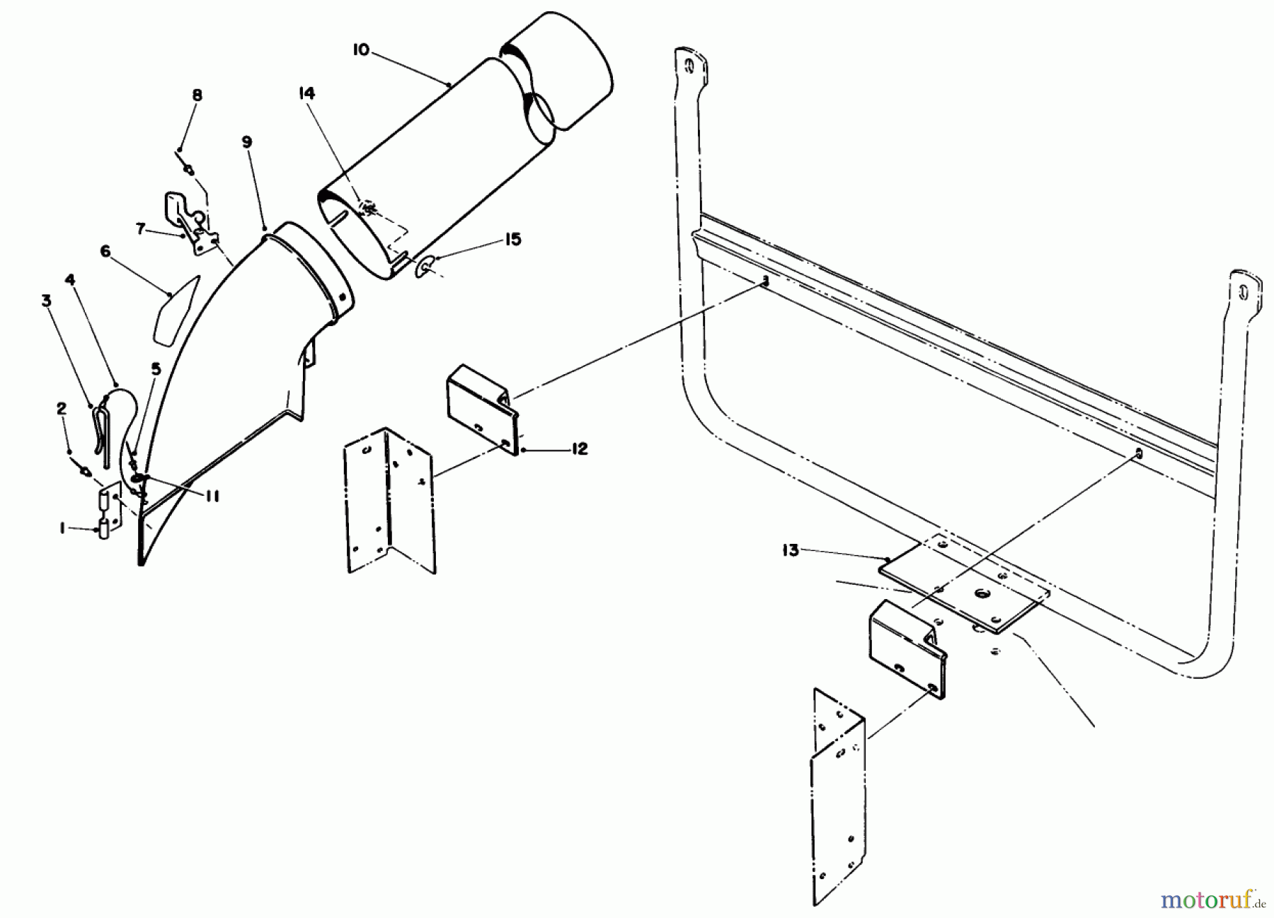 Toro Neu Accessories, Mower 72-2700 - Toro Adapter Kit, Easy Empty Bagger ADAPTER KIT-HMR NO. 72-2700