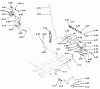 Toro 61-16KS03 (C-160) - C-160 Automatic Tractor, 1976 Ersatzteile BRAKE, CLUTCH, SPEED CONTROL LINKAGE