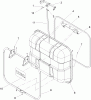 Toro 78200 - Quiet Collector, Wheel Horse 260-Series Lawn and Garden Tractors, 2003 (230000001-230999999) Ersatzteile HOPPER BACK ASSEMBLY