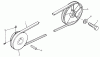 Toro 71-12KS02 (C-120) - C-120 Automatic Tractor, 1977 Ersatzteile DRIVE BELT AND PULLEYS