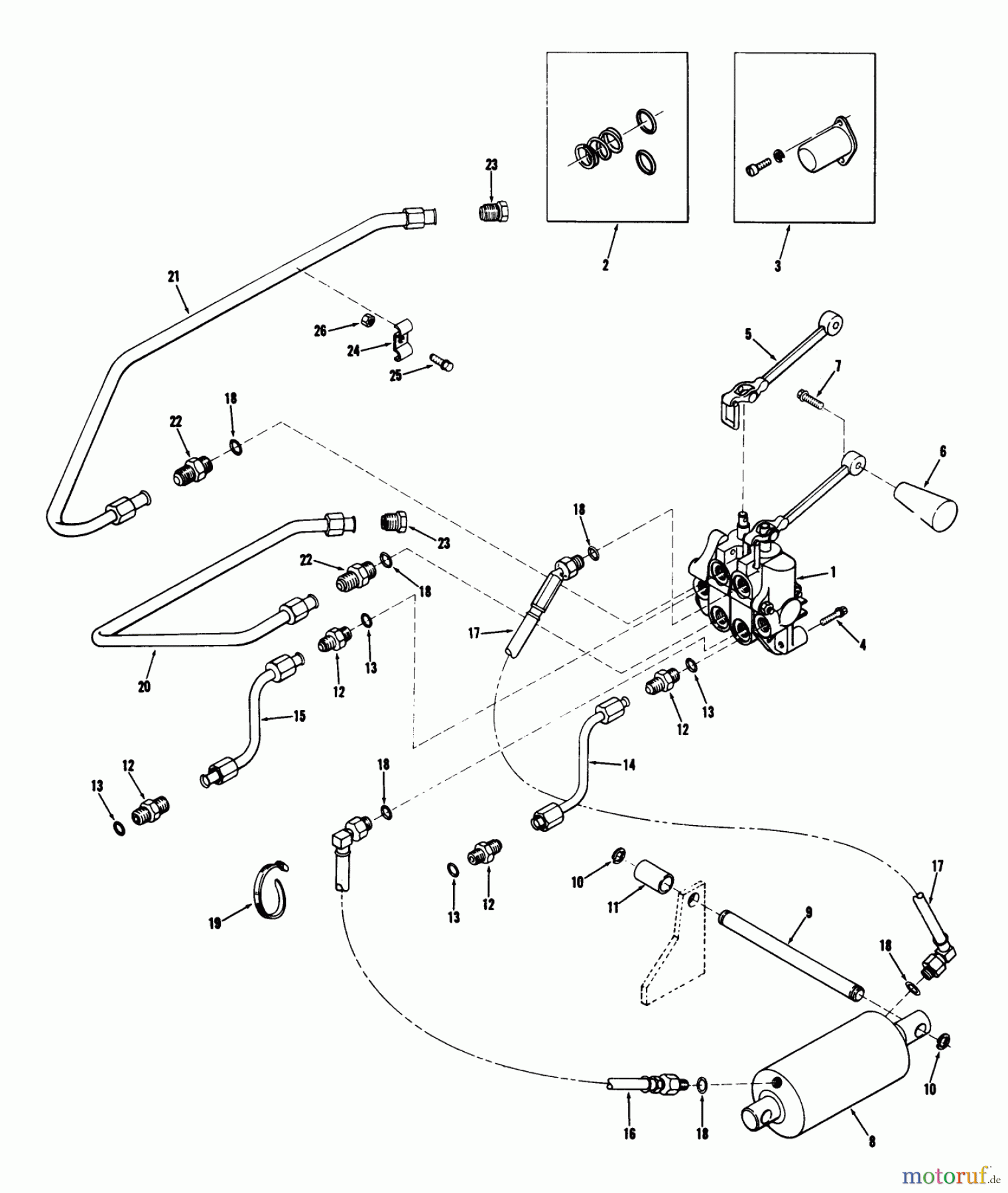 Toro Neu Mowers, Lawn & Garden Tractor Seite 1 71-20KS01 (D-200) - Toro D-200 Automatic Tractor, 1977 HYDRAULIC SYSTEM