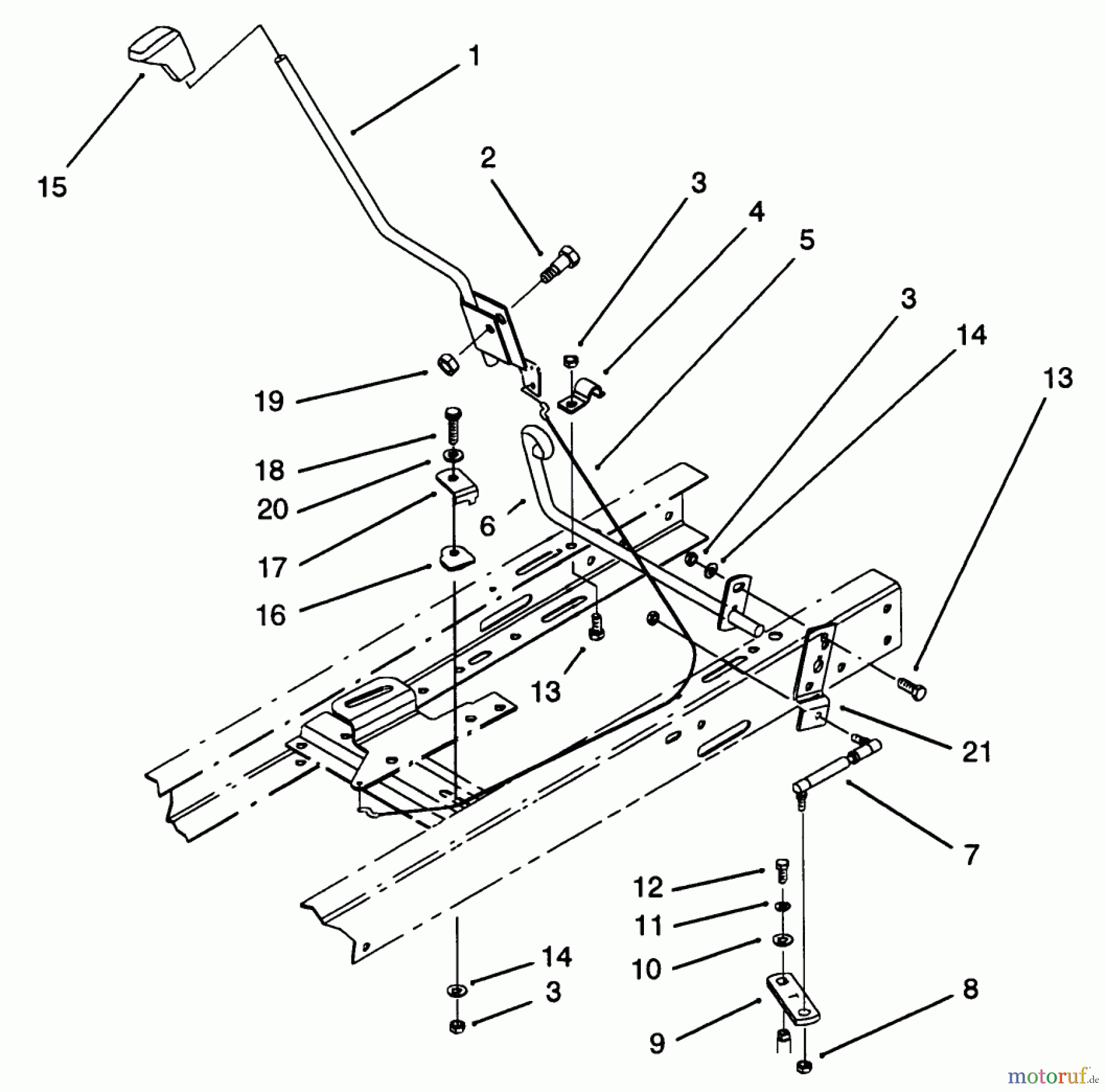 Toro Neu Mowers, Lawn & Garden Tractor Seite 1 71200 (12-32XL) - Toro 12-32XL Lawn Tractor, 1993 (3900001-3999999) SHIFT ASSEMBLY (SERIAL NO. 3901529 & UP)(MODEL NO. 71140)(SERIAL NO. 3900900 & UP)(MODEL NO. 71200)