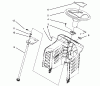 Toro 71200 (12-32XL) - 12-32XL Lawn Tractor, 1993 (3900001-3999999) Ersatzteile STEERING ASSEMBLY