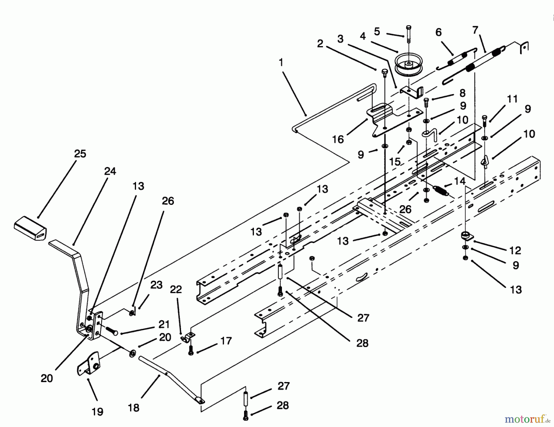 Toro Neu Mowers, Lawn & Garden Tractor Seite 1 71182 (12-32XL) - Toro 12-32XL Lawn Tractor, 1994 (4900001-4999999) CLUTCH ASSEMBLY