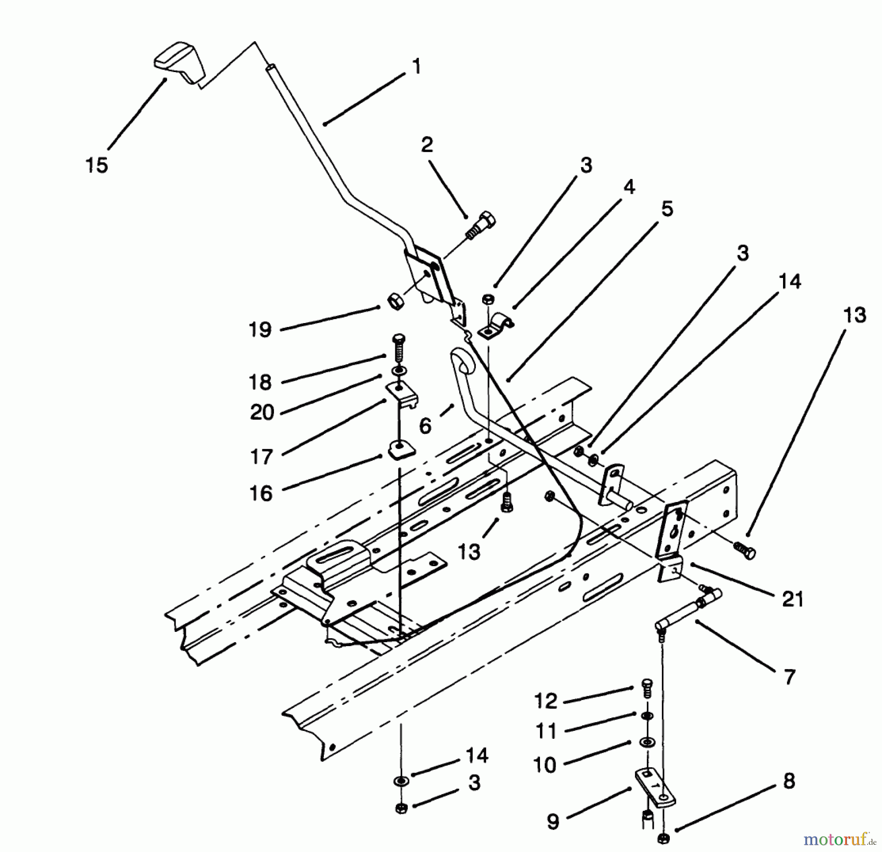 Toro Neu Mowers, Lawn & Garden Tractor Seite 1 71182 (12-32XL) - Toro 12-32XL Lawn Tractor, 1994 (4900001-4999999) SHIFT ASSEMBLY