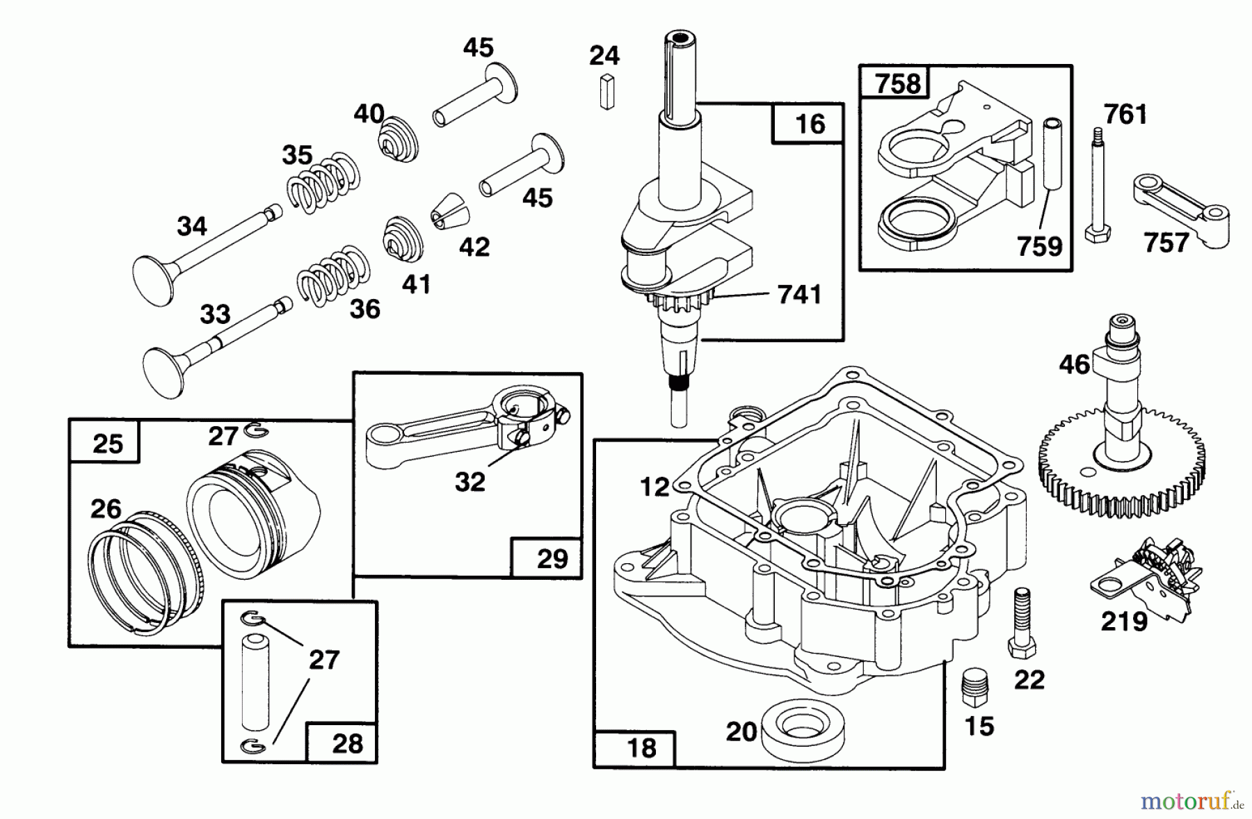 Toro Neu Mowers, Lawn & Garden Tractor Seite 1 71200 (12-32XL) - Toro 12-32XL Lawn Tractor, 1995 (5910001-5999999) ENGINE BRIGGS & STRATTON MODEL 282707-0119-01 #2