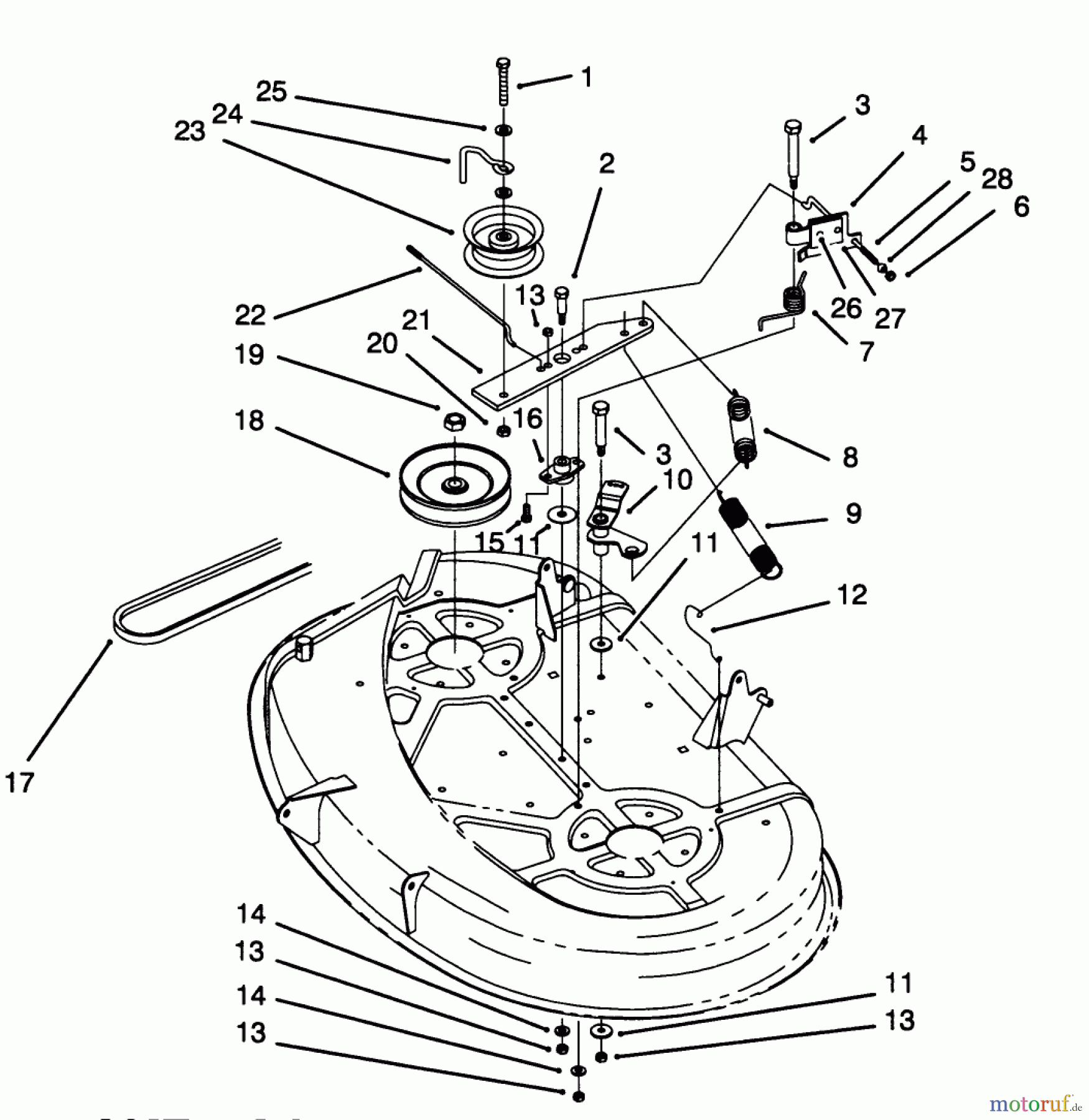 Toro Neu Mowers, Lawn & Garden Tractor Seite 1 71184 (12-38XL) - Toro 12-38XL Lawn Tractor, 1994 (4900001-4999999) BRAKE ASSEMBLY (38